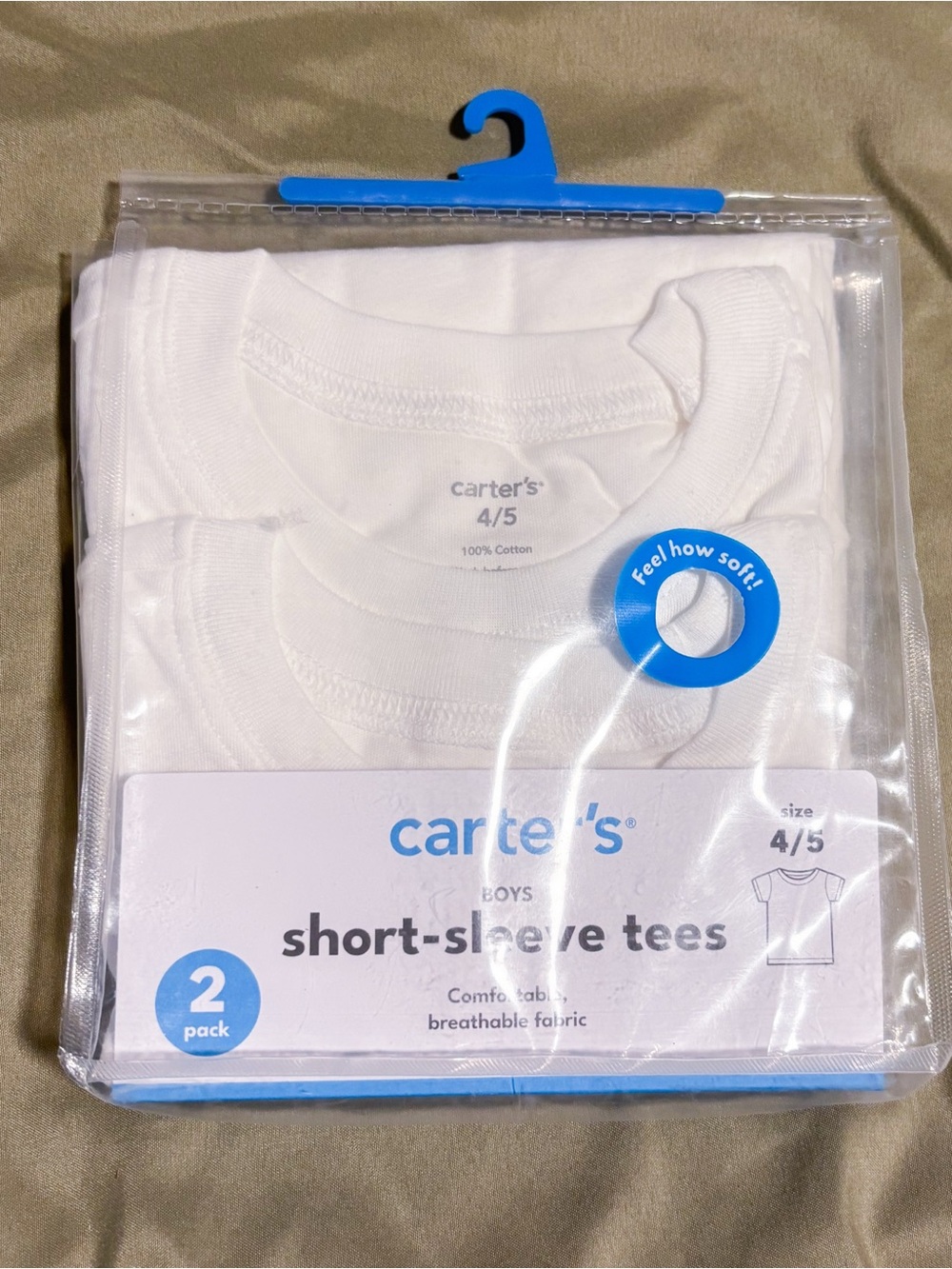 Carter's White Short-Sleeve Tee Pack - 2 Pack